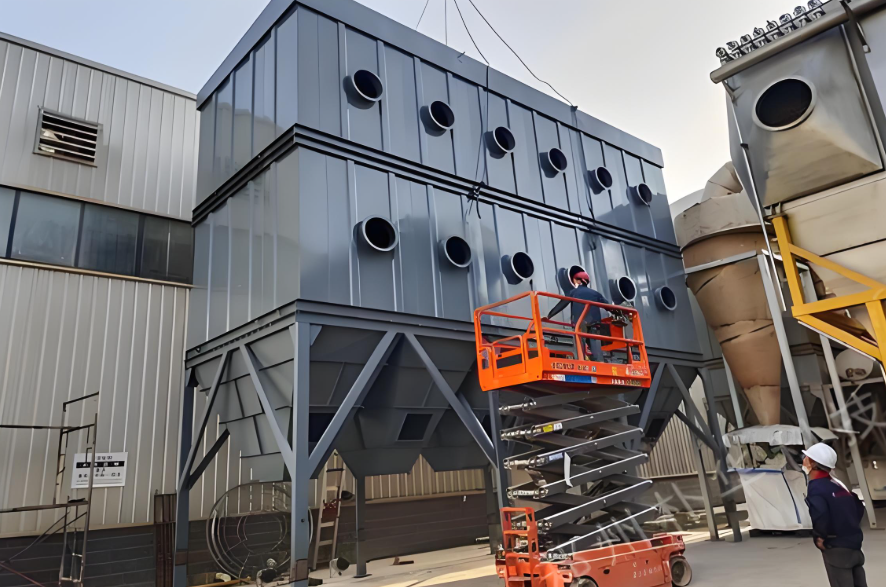 北京嵩安科技除塵設(shè)備維護(hù)現(xiàn)場